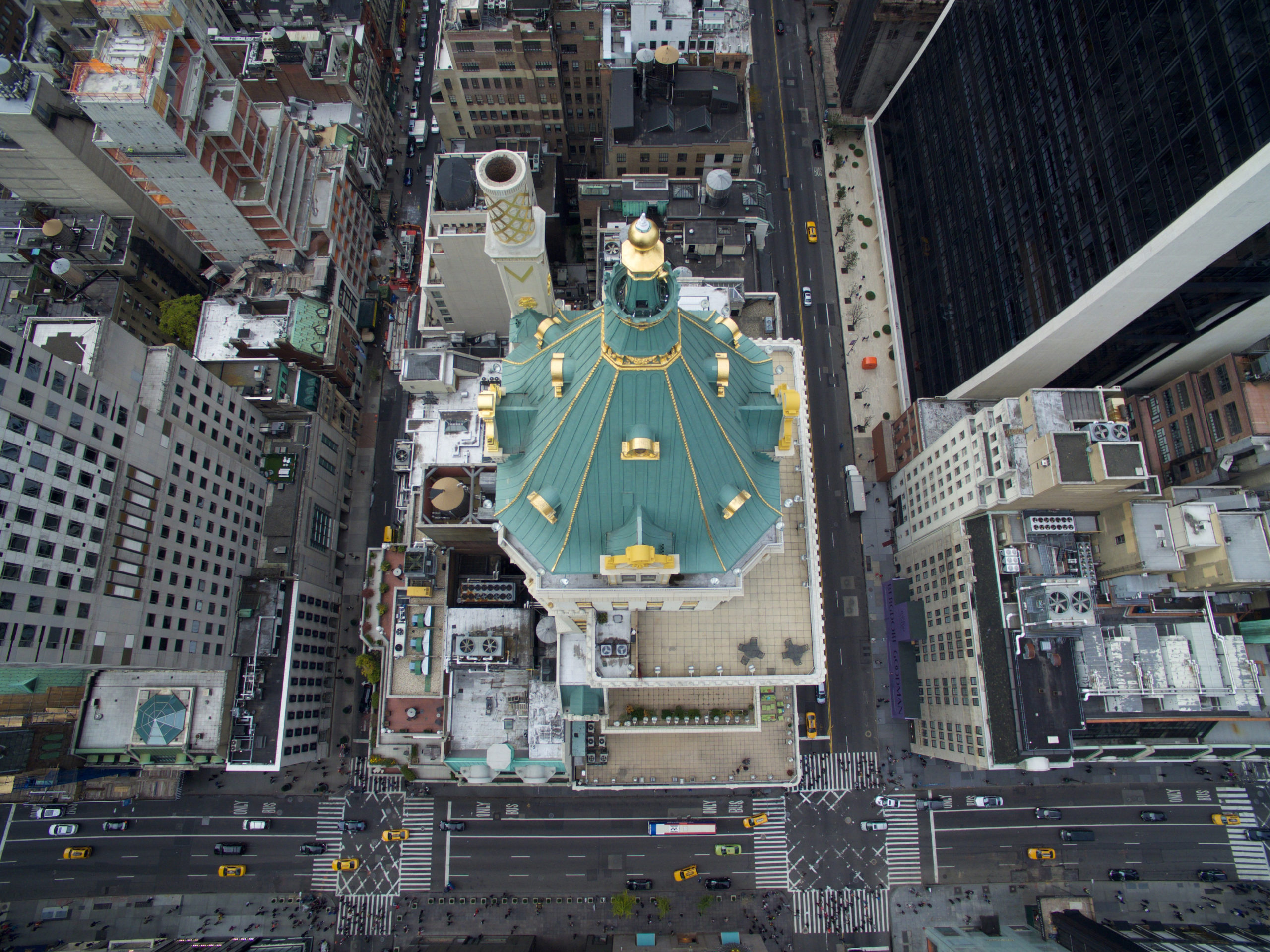 bird's eye view of The Crown Building