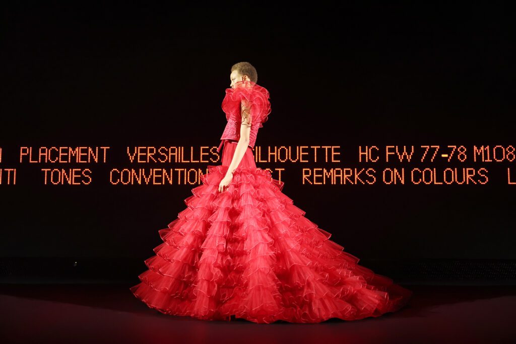 A standout look from Valentino’spring/summer 2025 couture collection